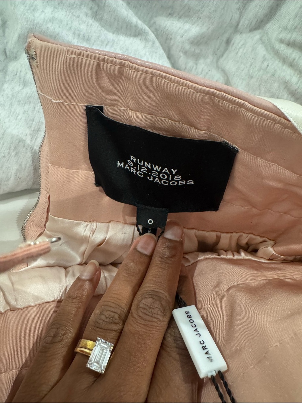 Marc Jacobs Pink High-Waist leather skirt - Picture 3 of 3